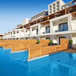 Familiekamers met privé zwembad Rhodos