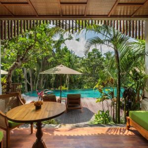 Hotel met Swim Up Kamers Ubud in Bali